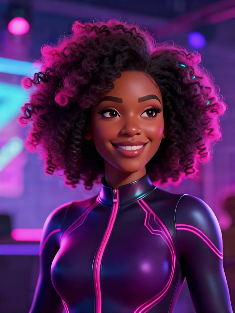 Sophie Portrait Neon